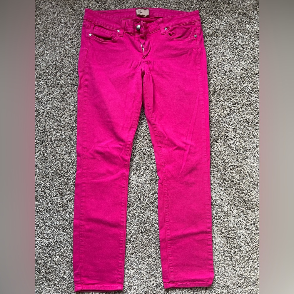 Hot pink Paige jeans